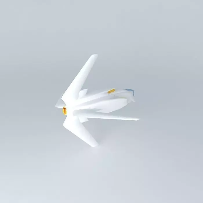 Dreadnaught airplane flying in sky Free 3D model