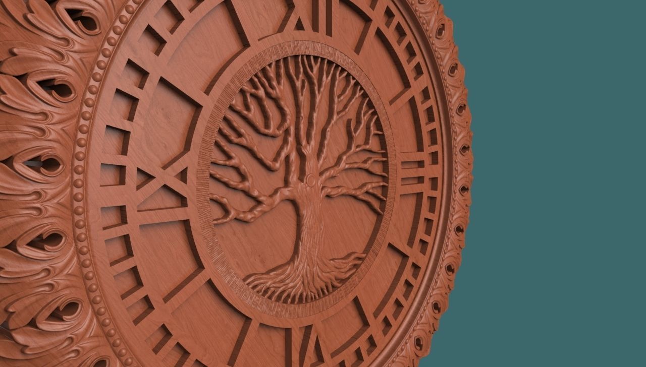 Wall Clock 3D print model_2
