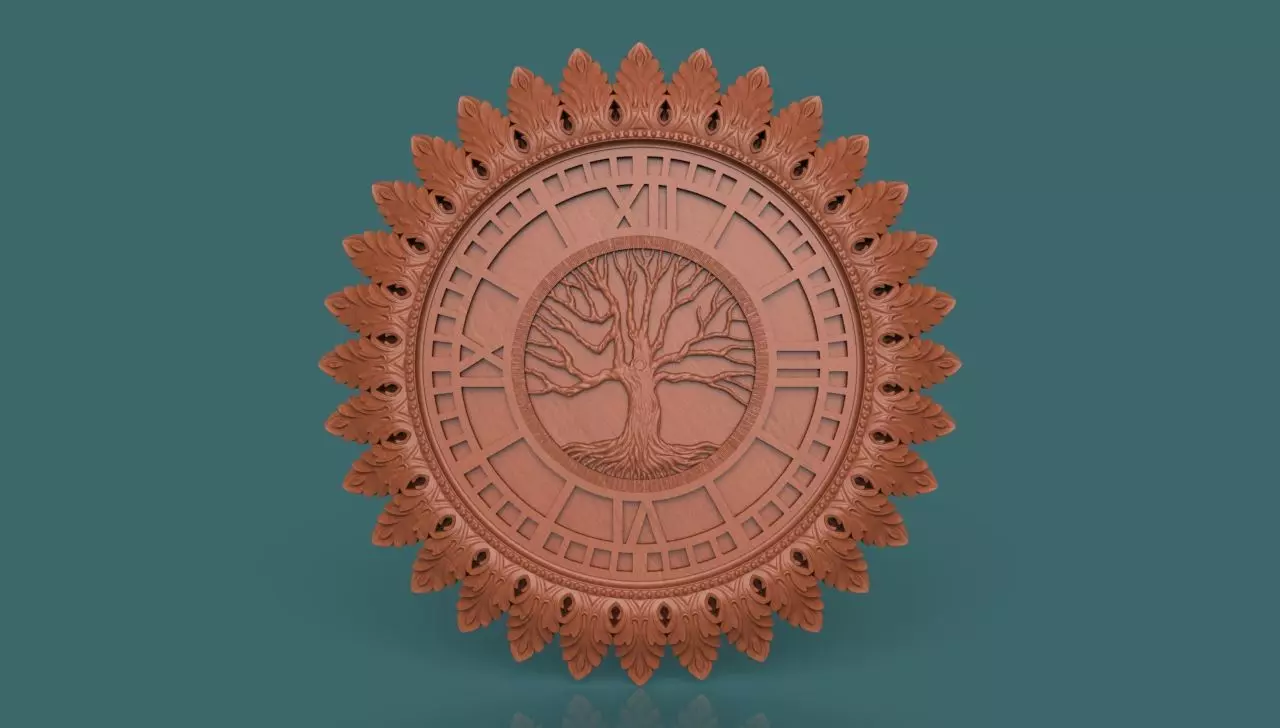 Wall Clock 3D print model_0