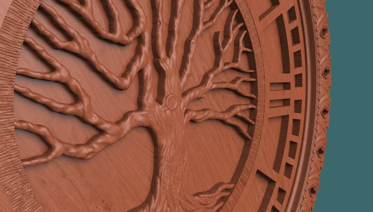 Wall Clock 3D print model_3