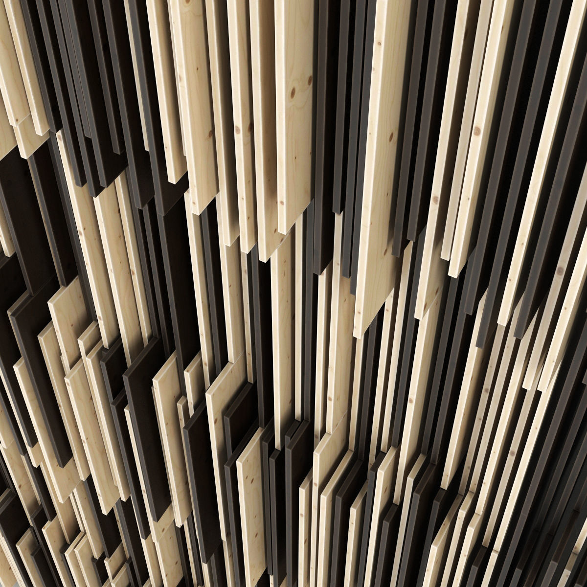 Parametric wood panel 3D model_2