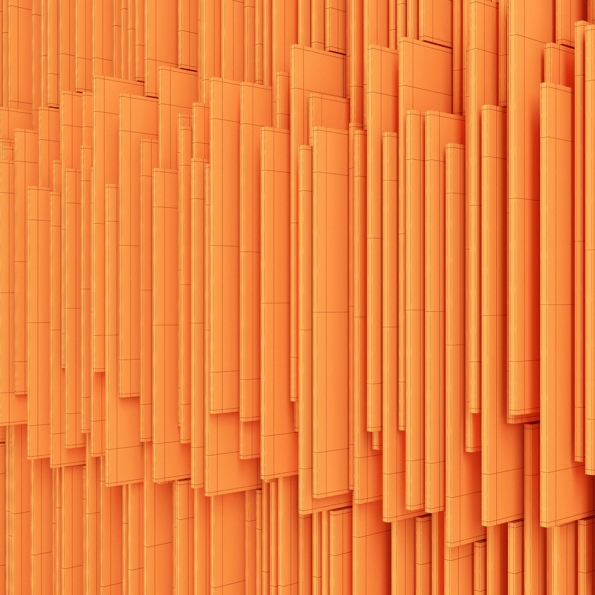 Parametric wood panel 3D model_4