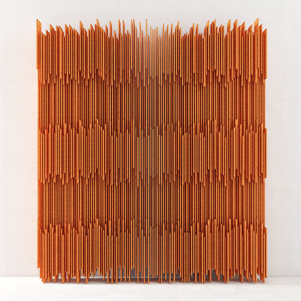 Parametric wood panel 3D model_5