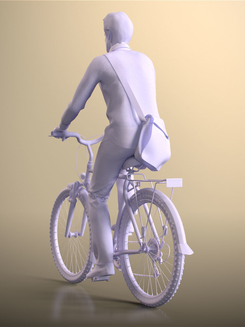 Will 20020-06 - Animated Cycling Man Low-poly 3D model_5
