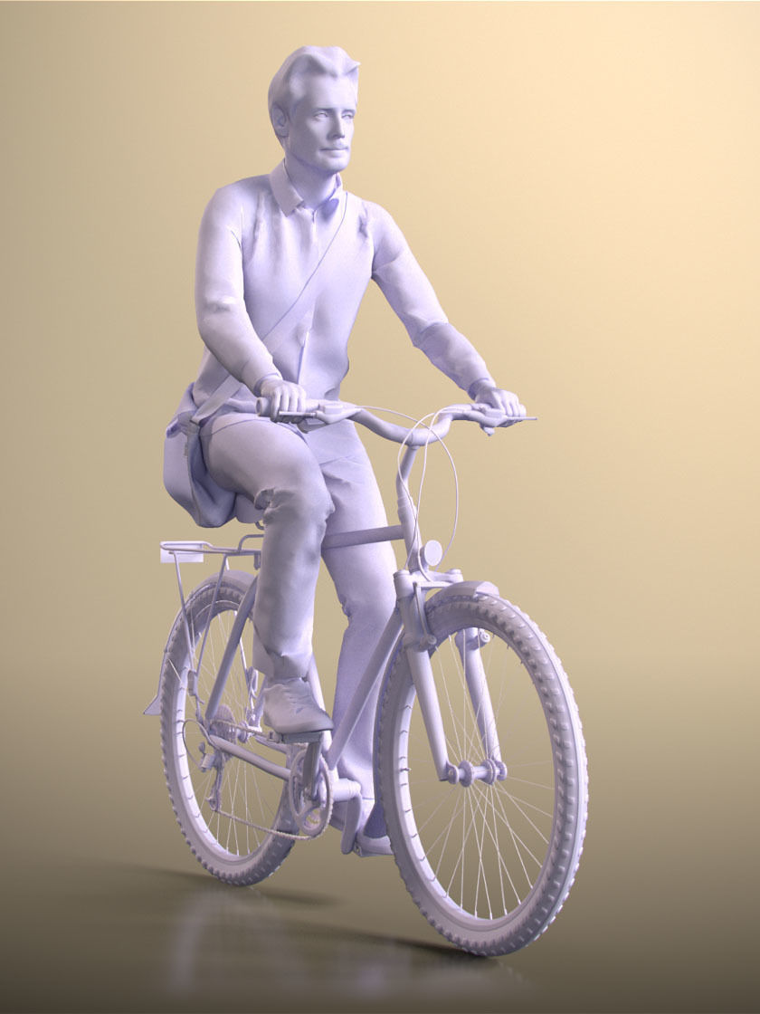 Will 20020-06 - Animated Cycling Man Low-poly 3D model_4