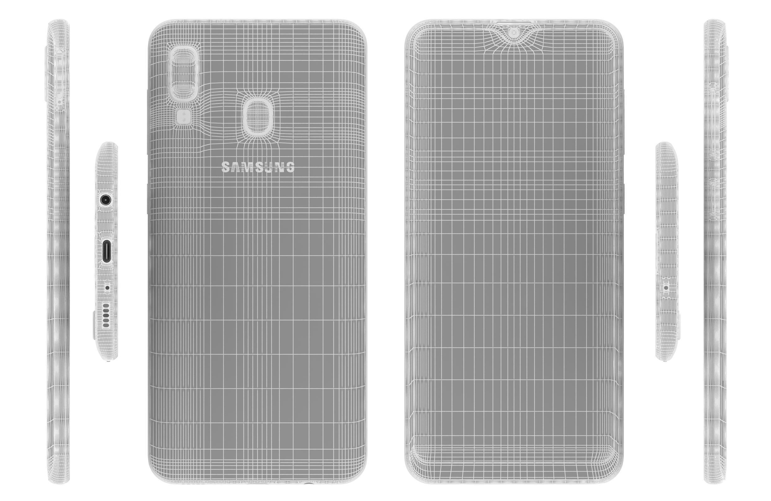 Samsung Galaxy M10s Stainless Black 3D model_15