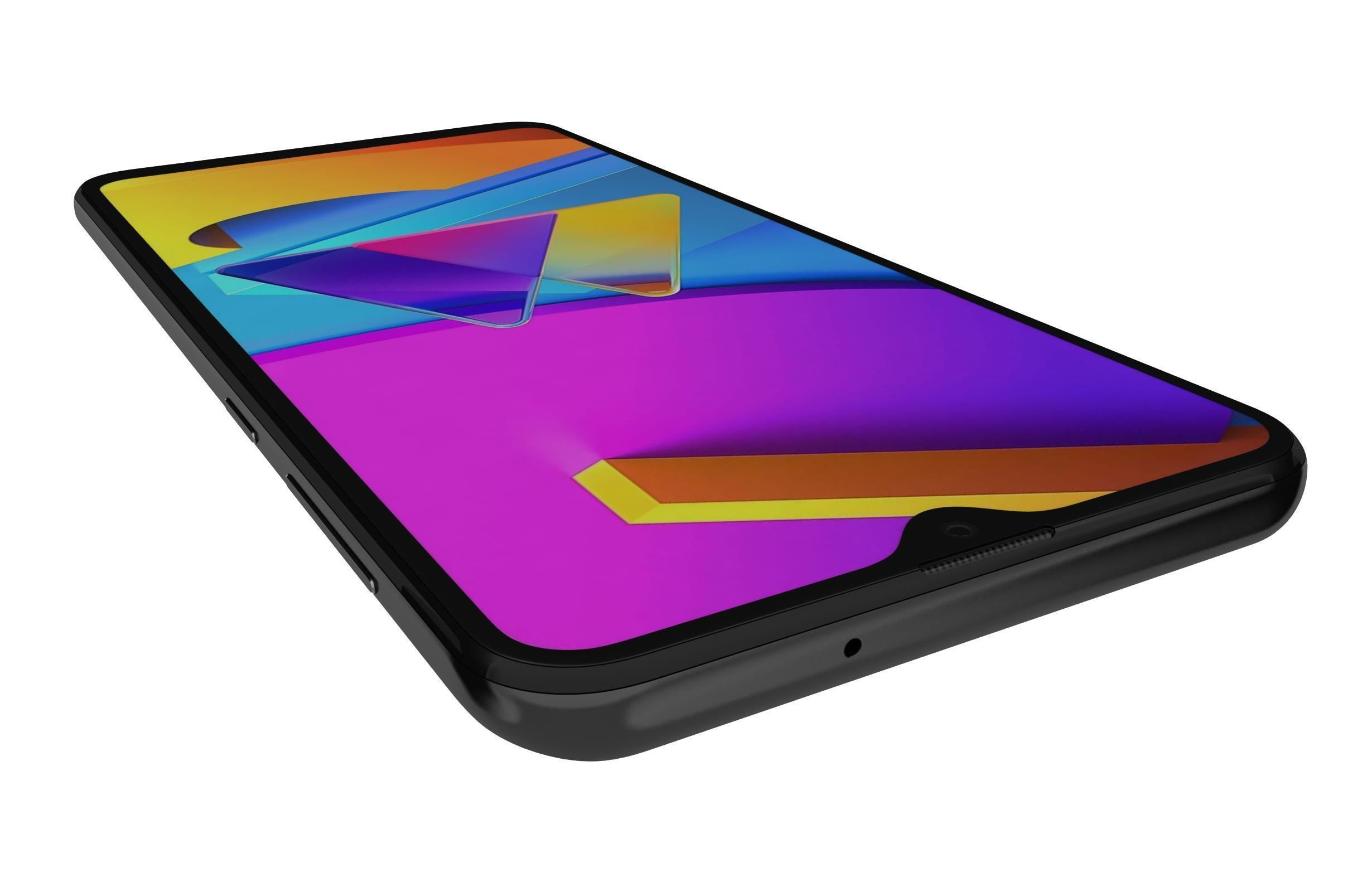 Samsung Galaxy M10s Stainless Black 3D model_12