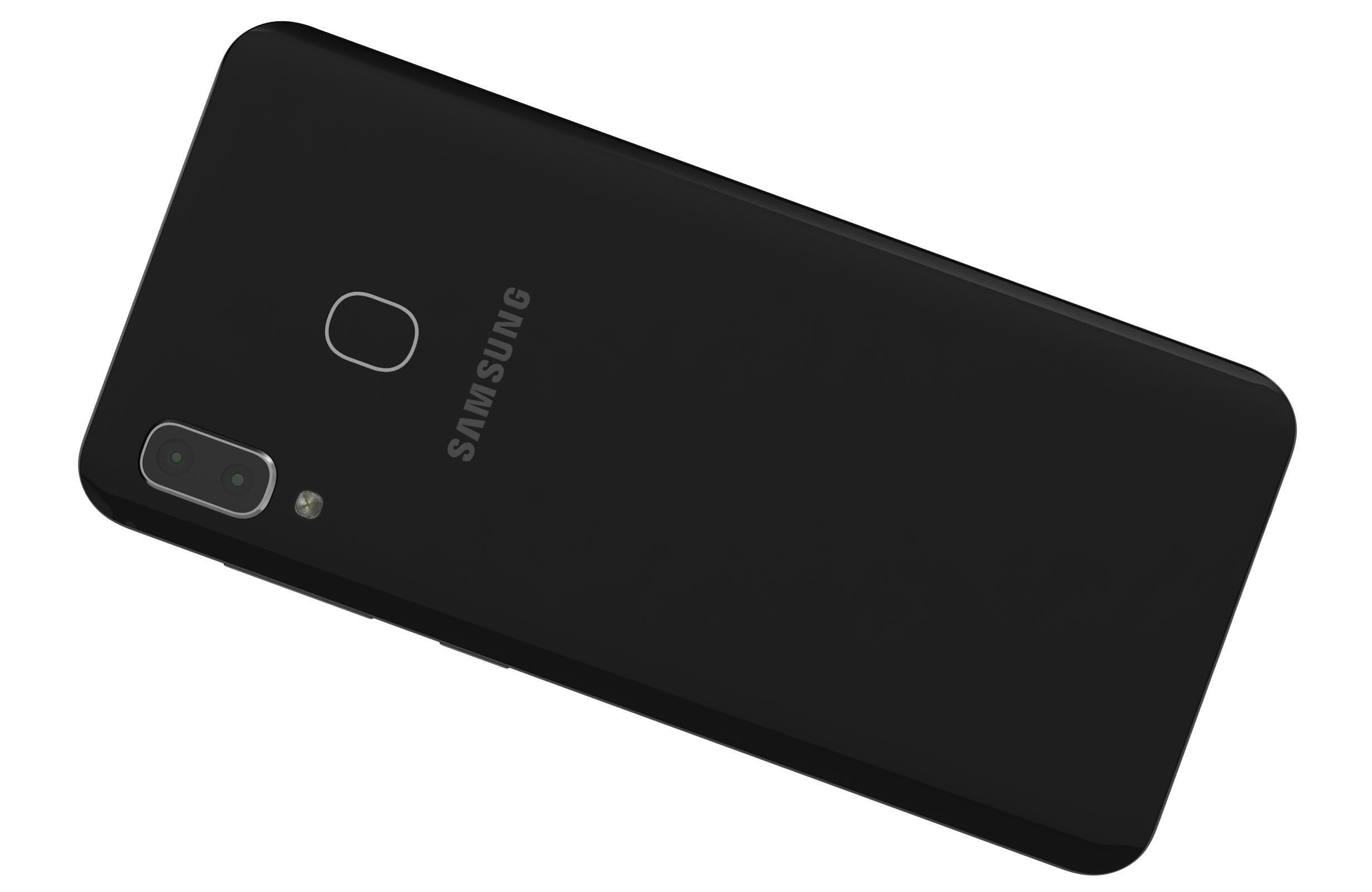 Samsung Galaxy M10s Stainless Black 3D model_9