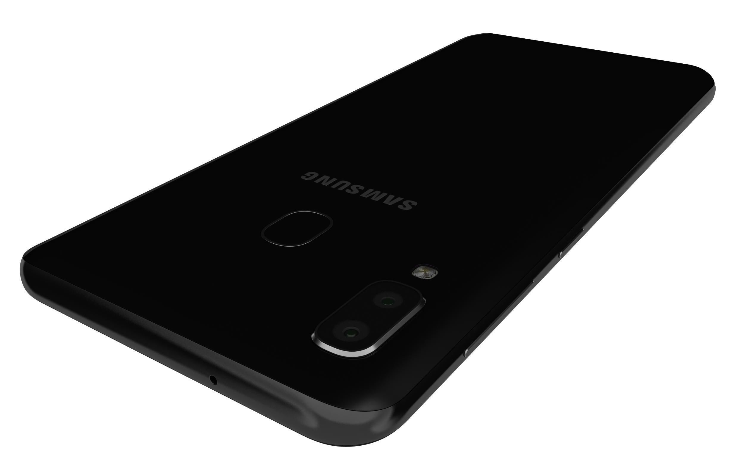 Samsung Galaxy M10s Stainless Black 3D model_10