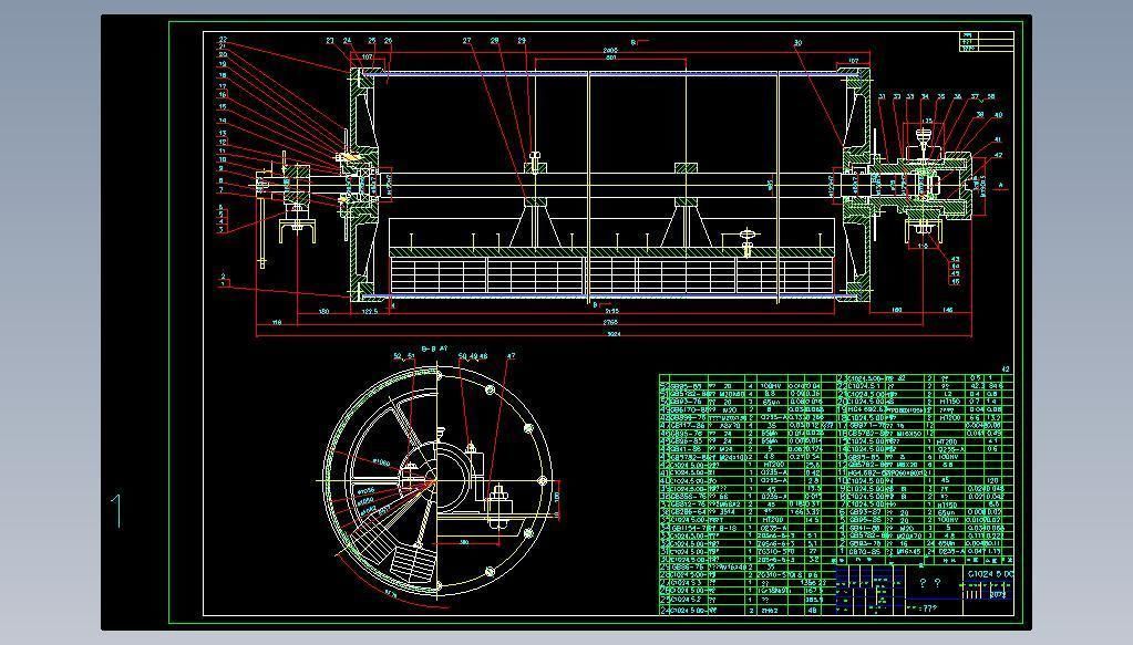1000x2400 drum type magnetic separator complete set of drawings 3D model_9