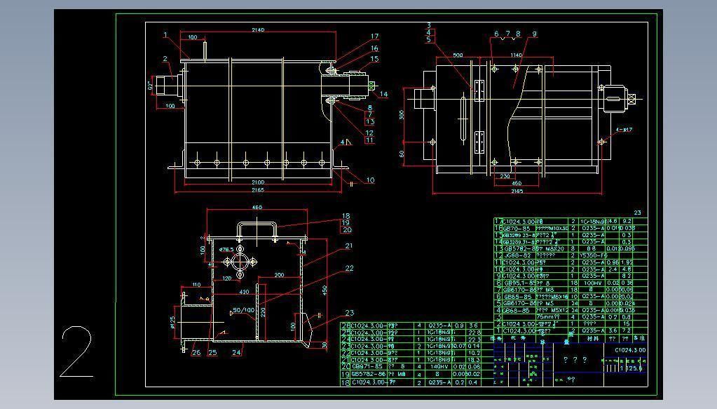 1000x2400 drum type magnetic separator complete set of drawings 3D model_7