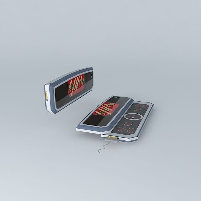 Digital Radio 3d challenge Free 3D model_1