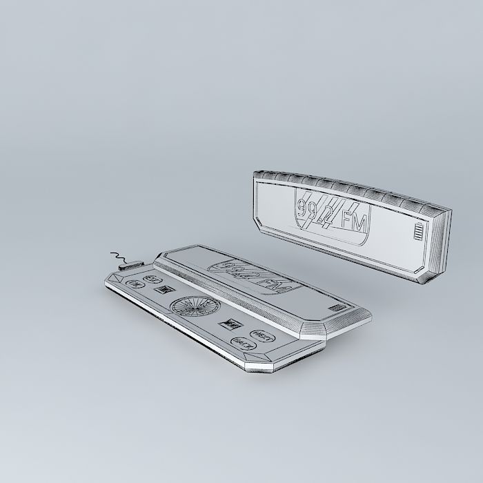 Digital Radio 3d challenge Free 3D model_3