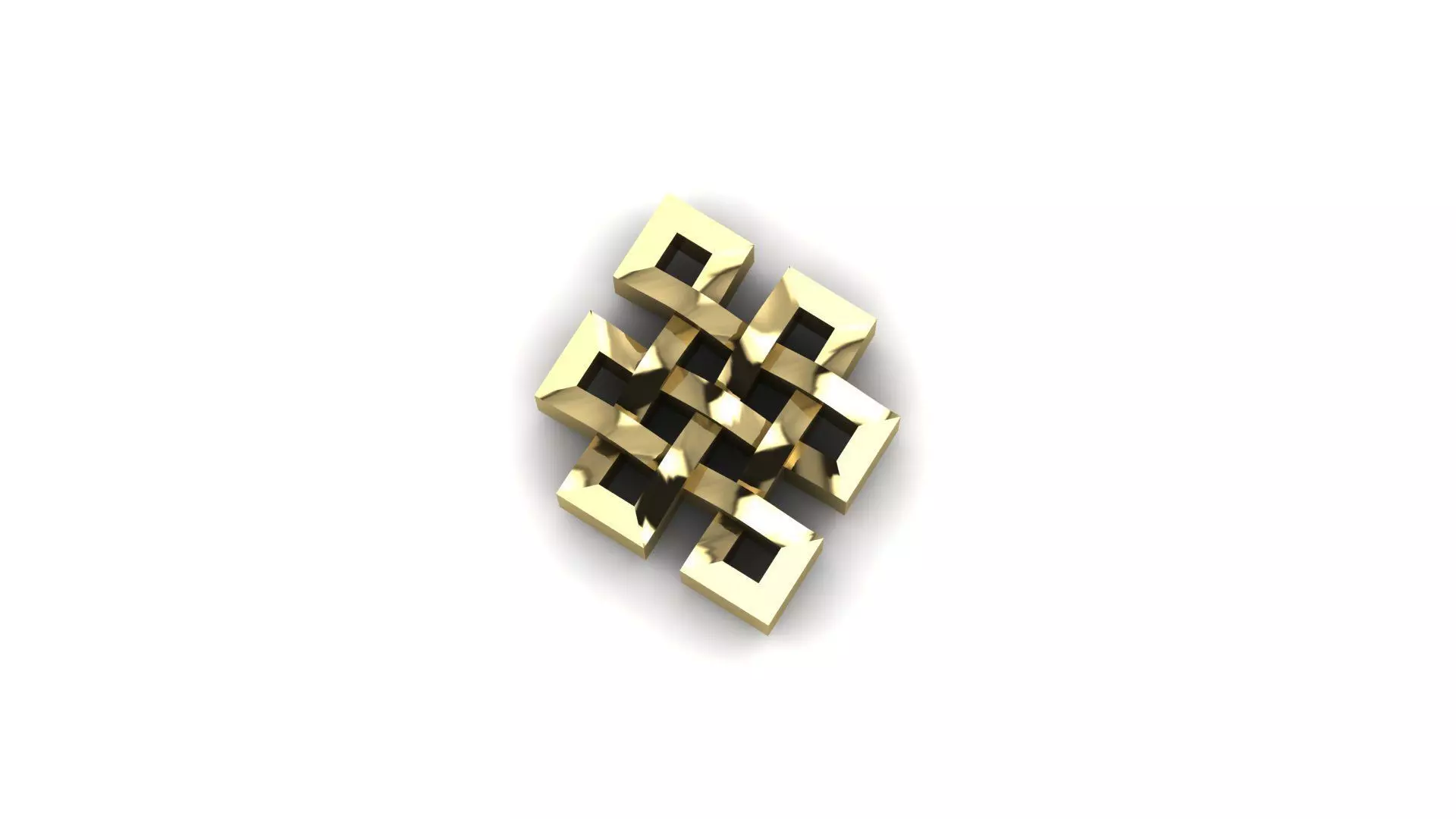 Buddhist knot 3D print model_0