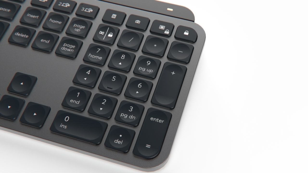 Logitech MX Keys Wireless PC Keyboard 3D model_4
