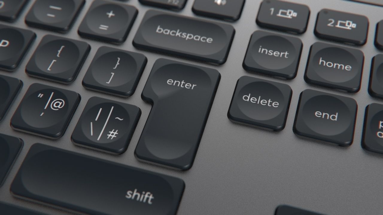 Logitech MX Keys Wireless PC Keyboard 3D model_8