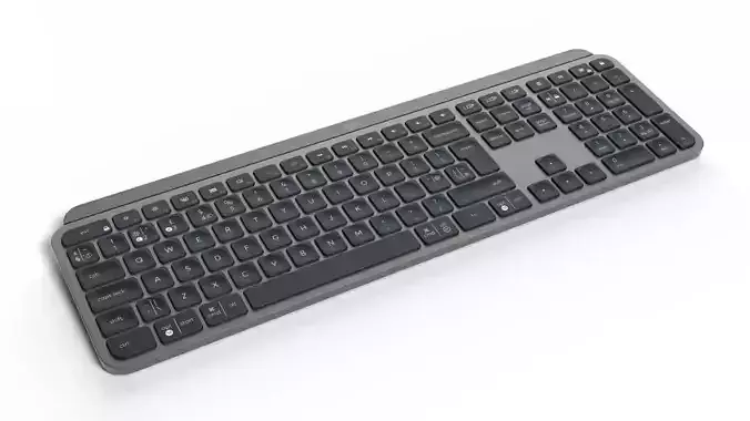 Logitech MX Keys Wireless PC Keyboard 3D model