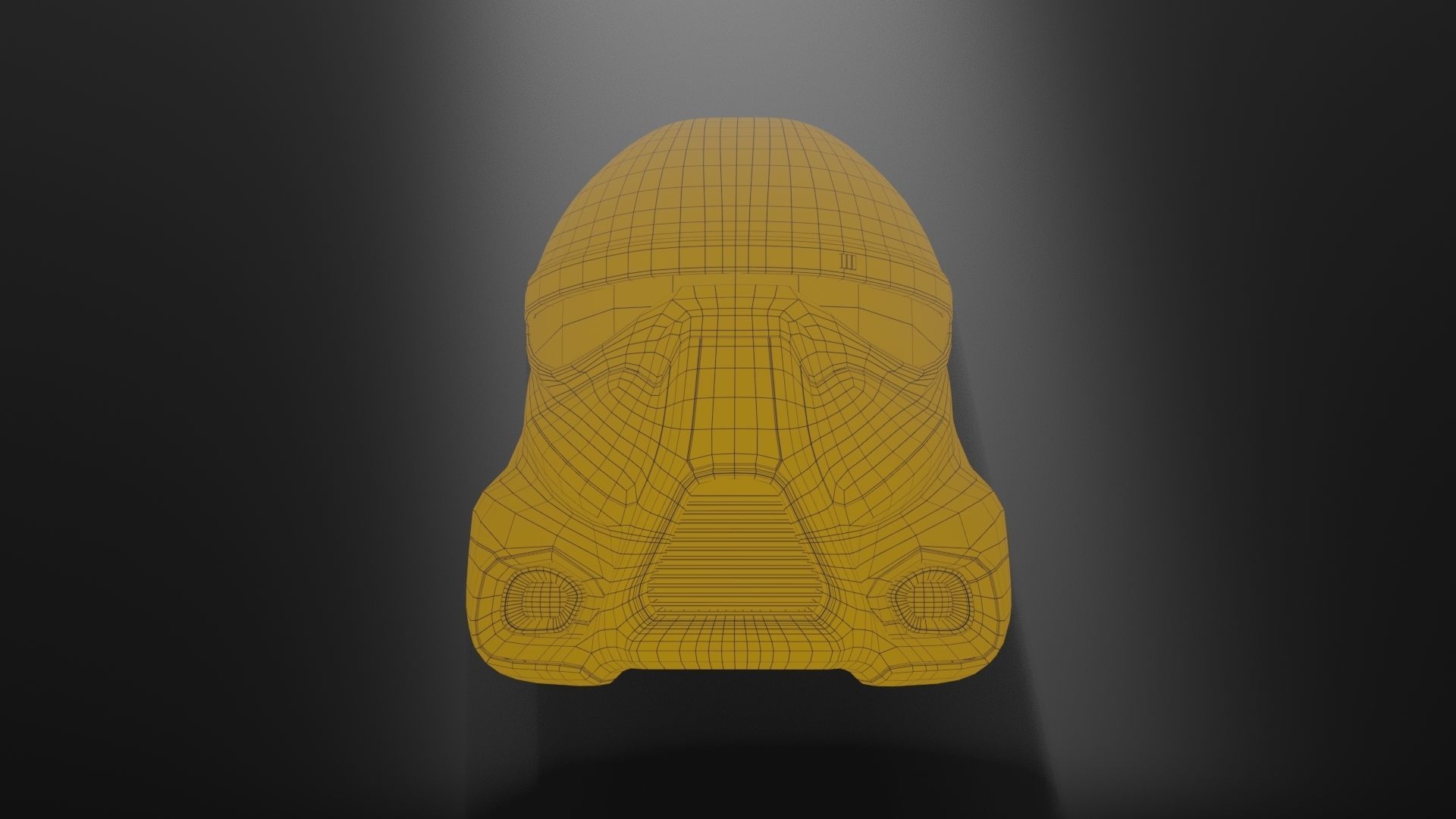 Star Wars Darth Trooper Helmet Low-poly 3D model_6