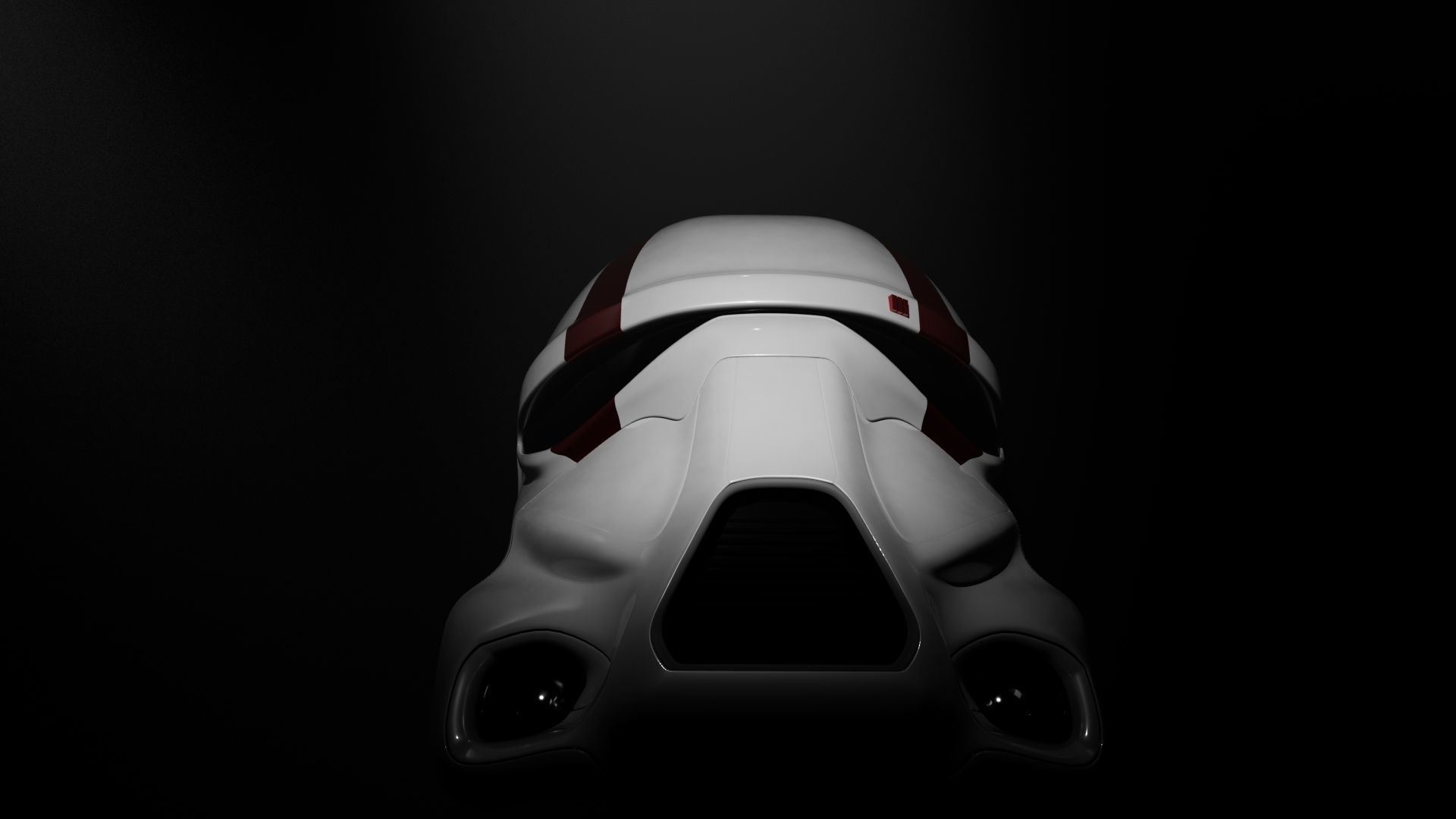 Star Wars Darth Trooper Helmet Low-poly 3D model_1