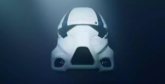 Star Wars Darth Trooper Helmet Low-poly 3D model