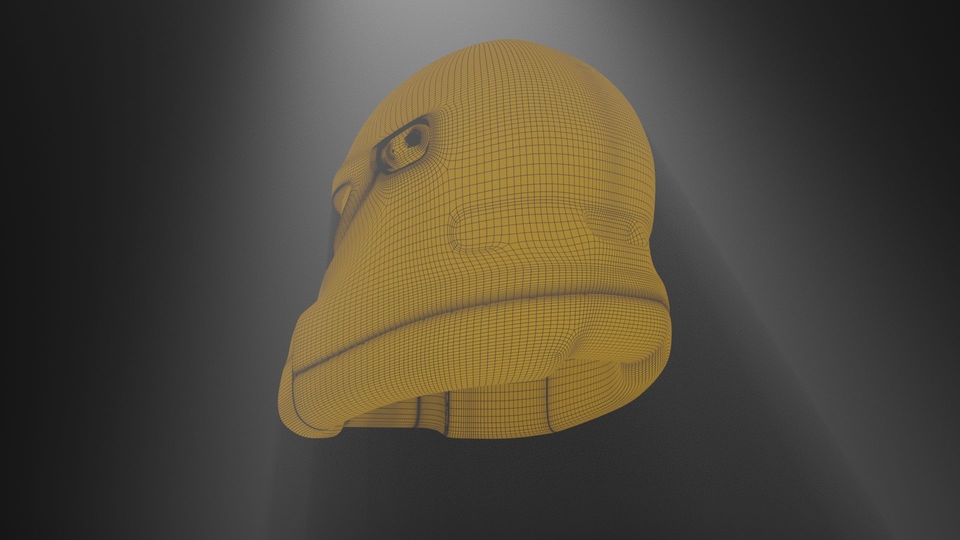 Star Wars Darth Trooper Helmet Low-poly 3D model_8