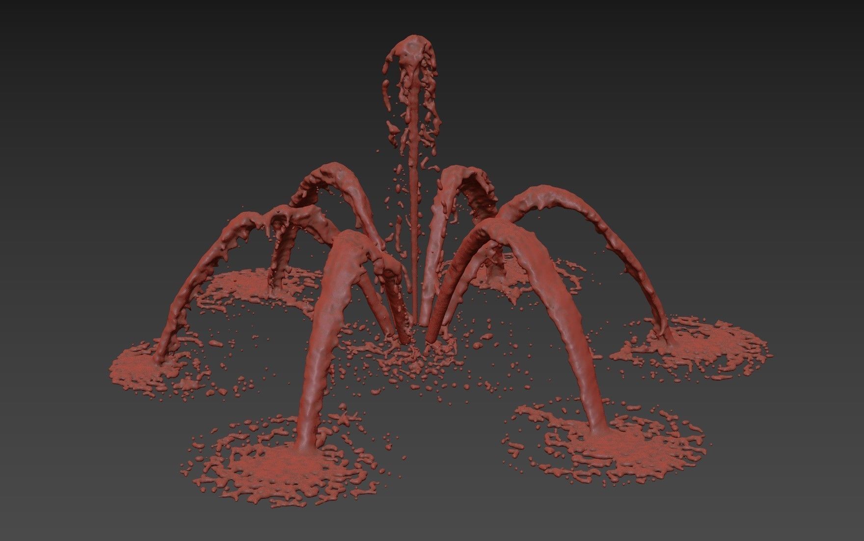 Fountain Water 3D model_6