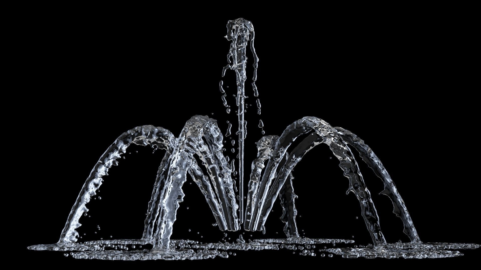Fountain Water 3D model_3