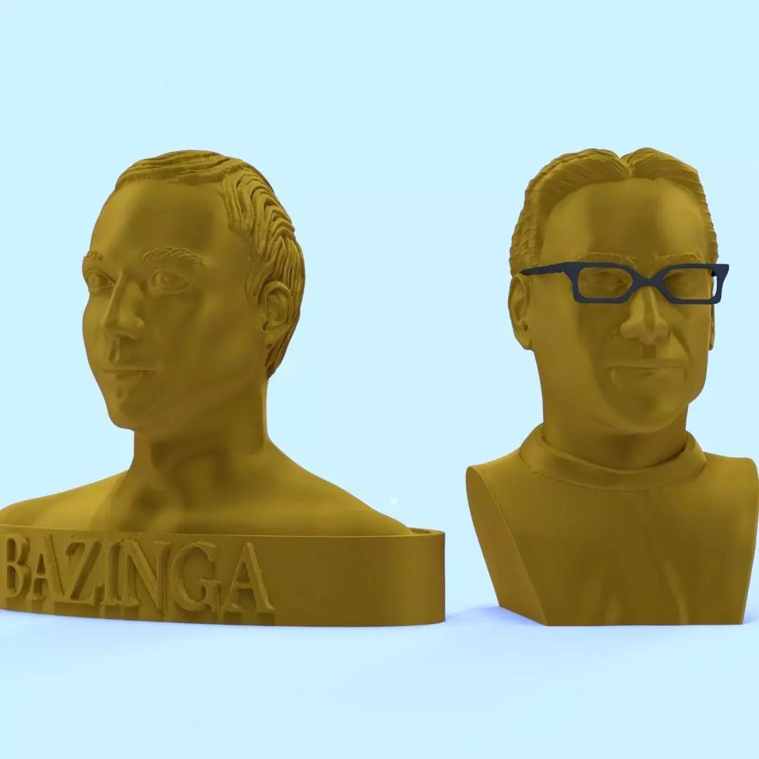 SHELDON COOPER ET LEONARD HOFSTADTER 3D print model_0