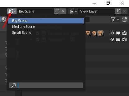 White Base Scenes Pack 3D model_11