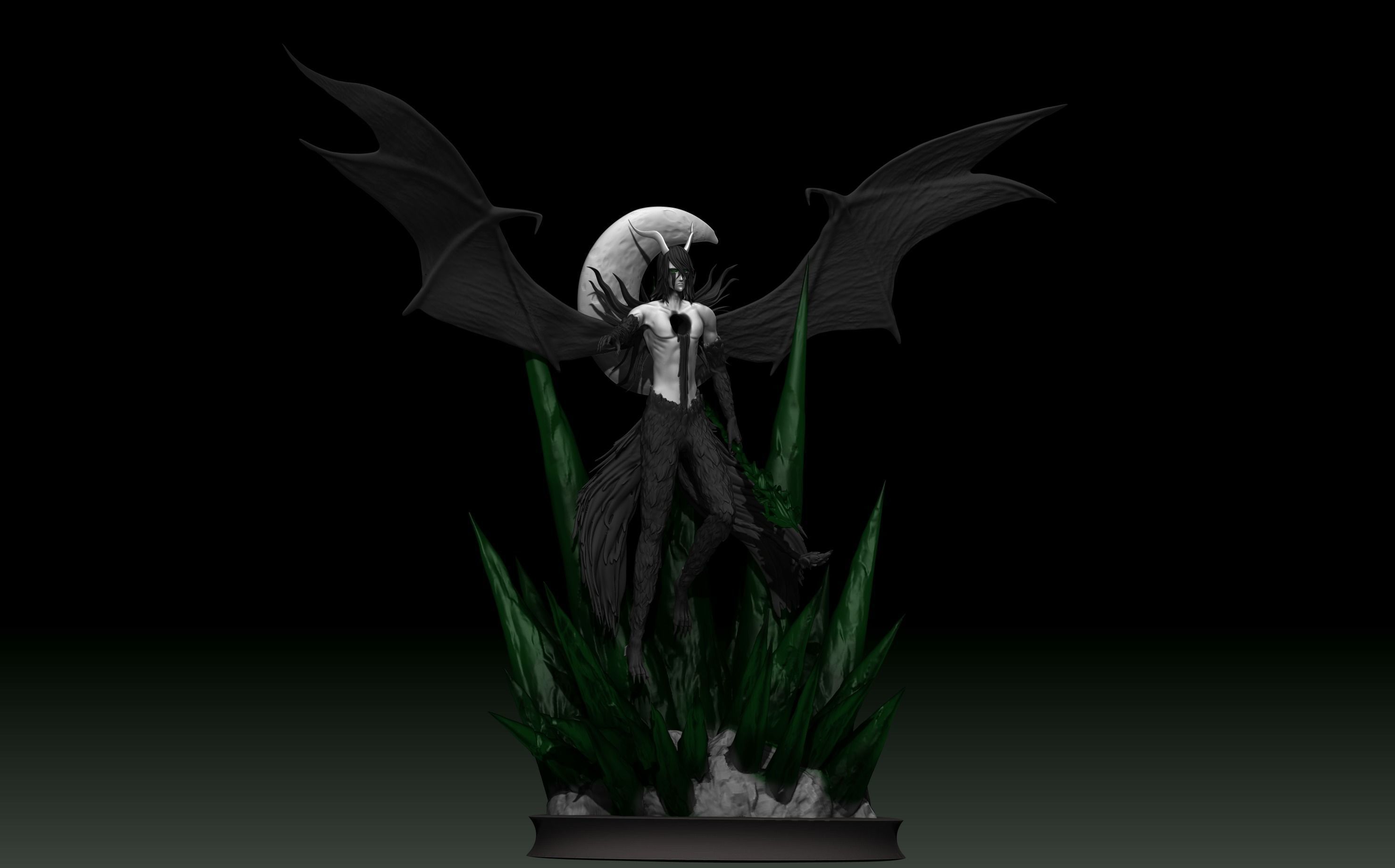 Bleach - Ulquiorra cifer 3d print statue 3D print model_1