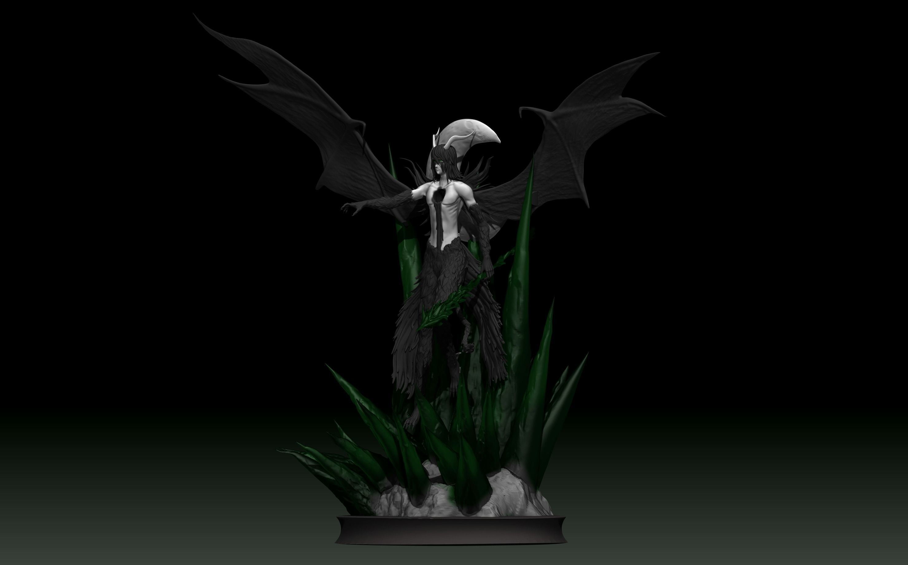 Bleach - Ulquiorra cifer 3d print statue 3D print model_2