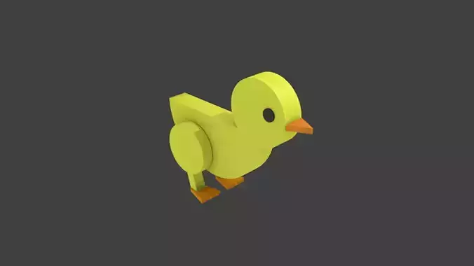little chicken lowpoly