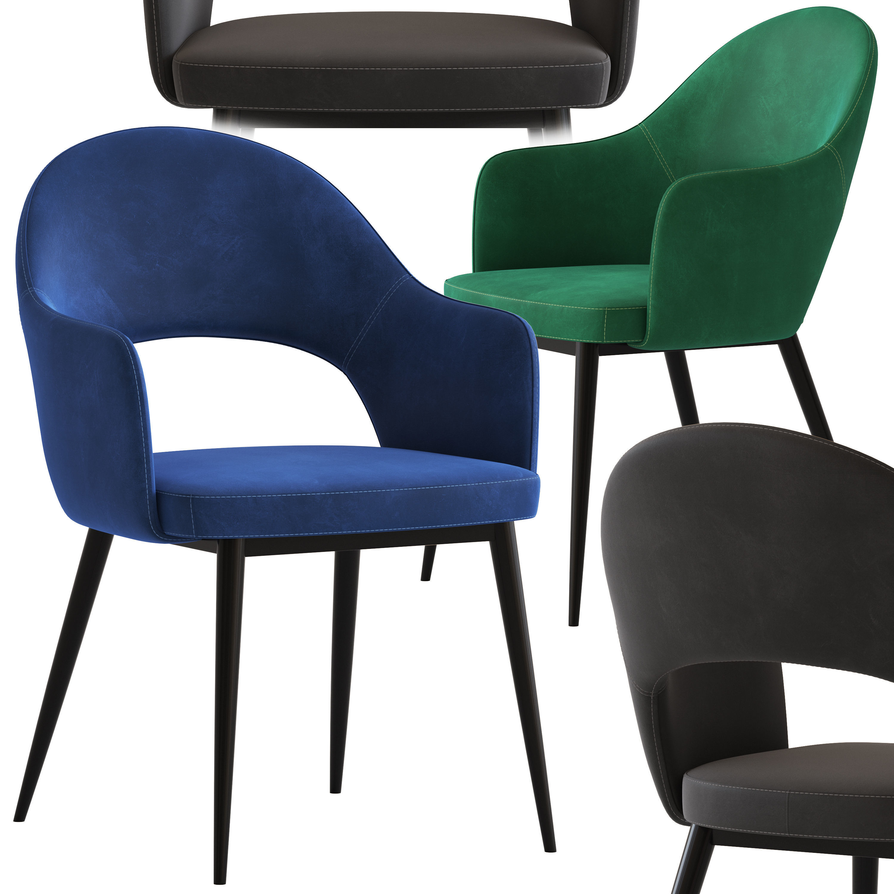 Cult Furniture Haines Chair 3D model CGTrader