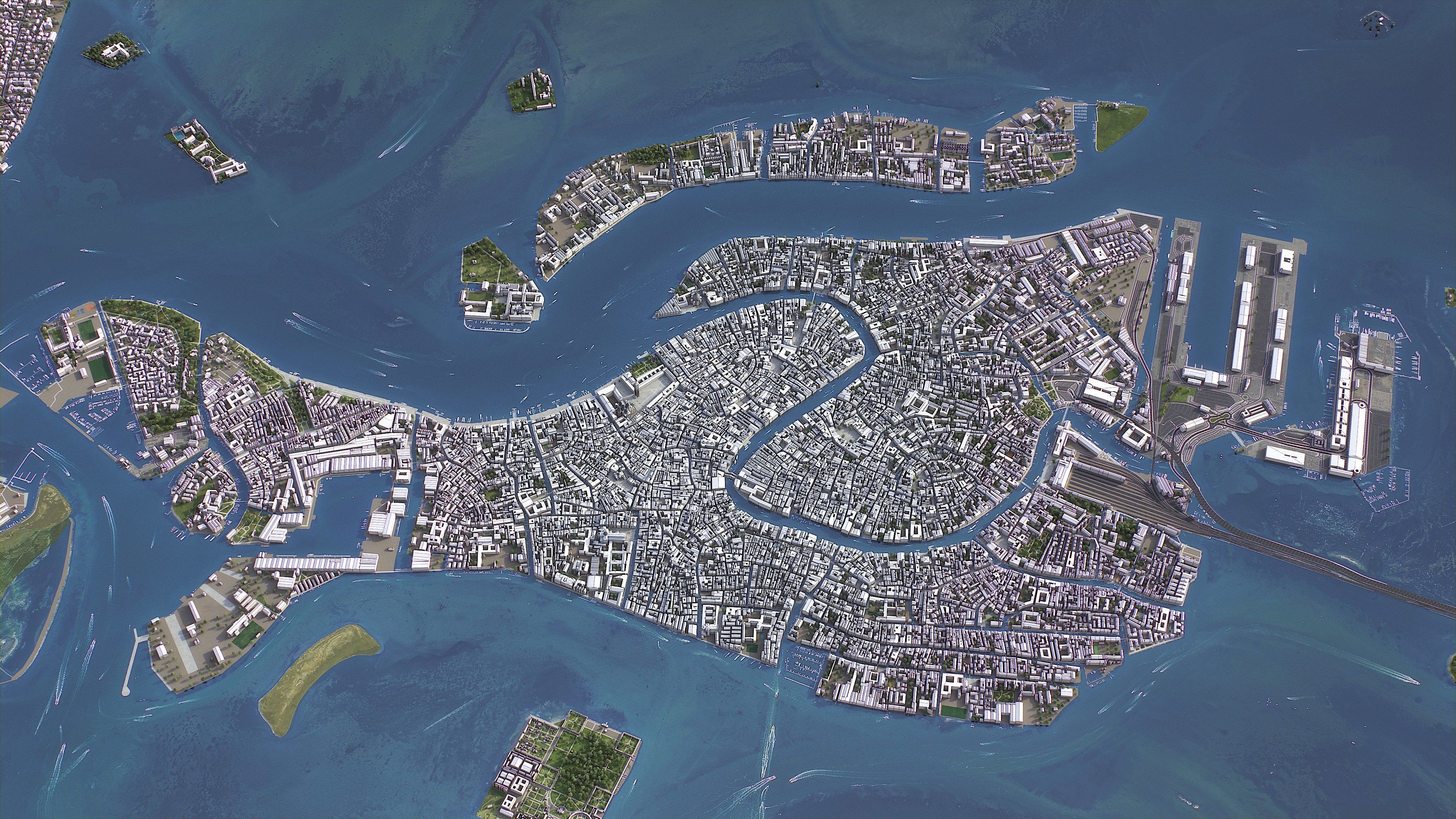 Venice - 3D City Model Low-poly 3D model_3