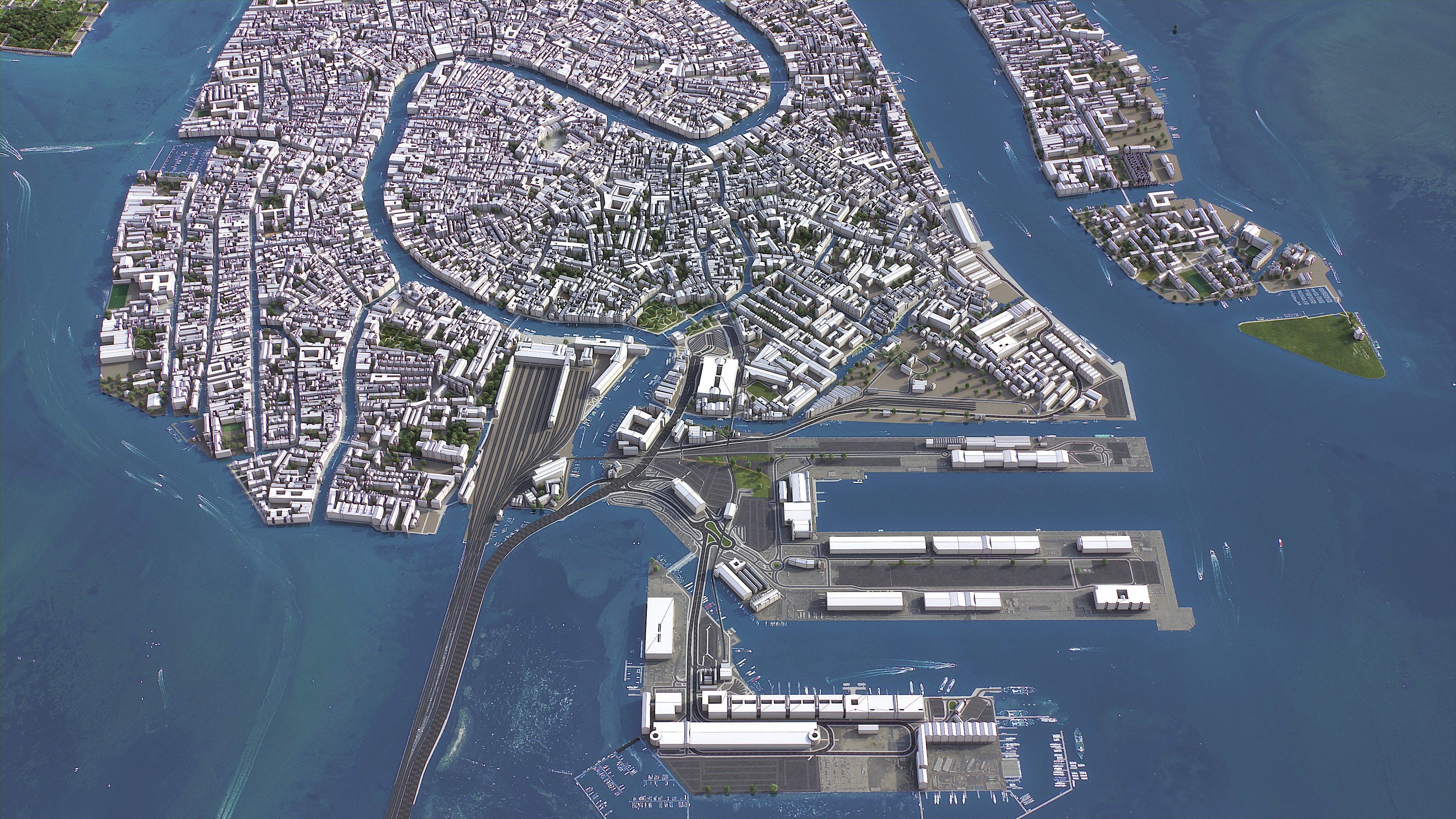 Venice - 3D City Model Low-poly 3D model_2