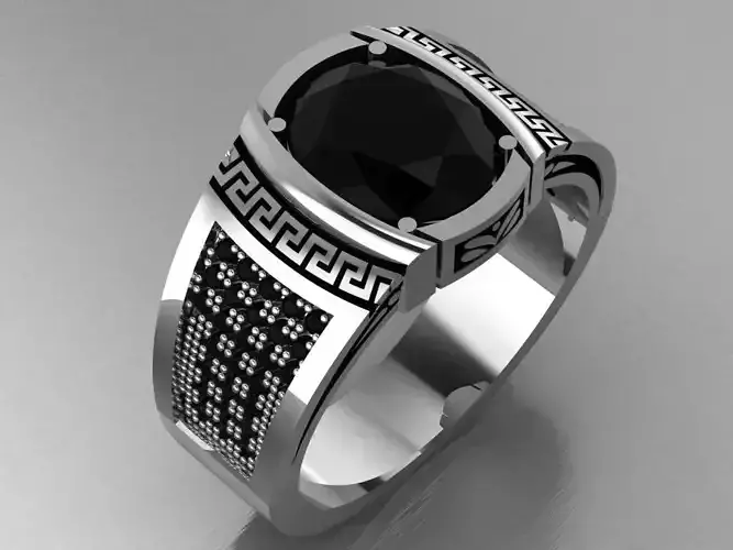 GC GOLD E002-diamond men ring 