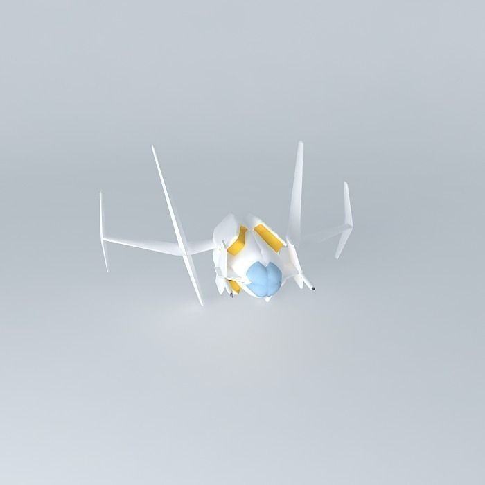 Protector airplane flying in sky Free 3D model_2