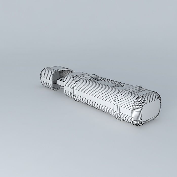 Radical USB Stick Free 3D model_3