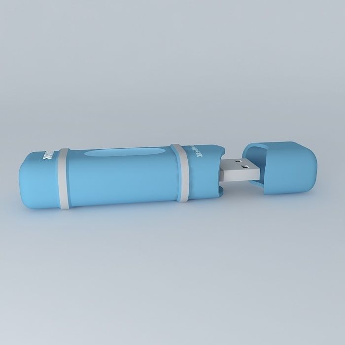 Radical USB Stick Free 3D model_2