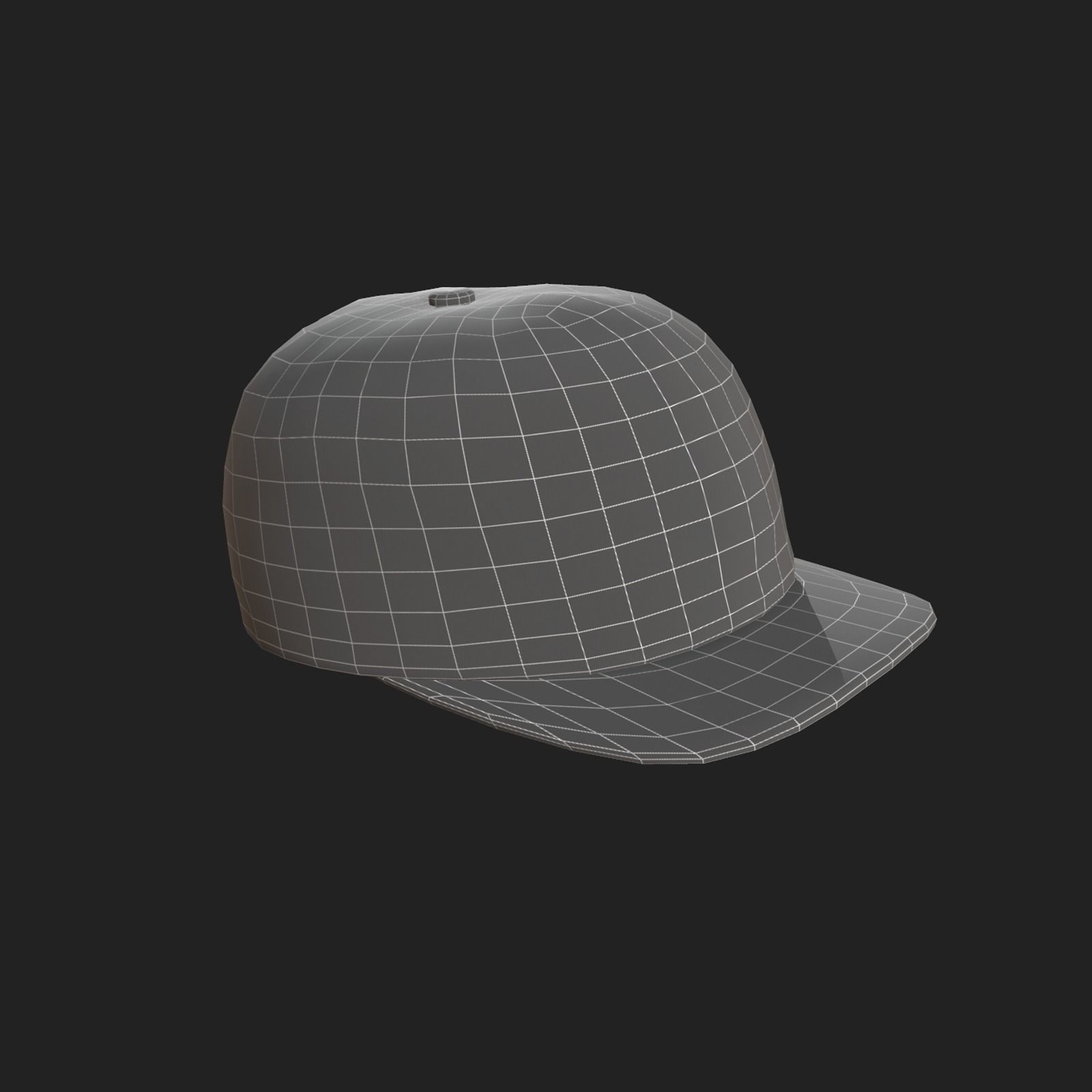 Cap human scifi Generic sport 3d model low poly Low-poly 3D model_7
