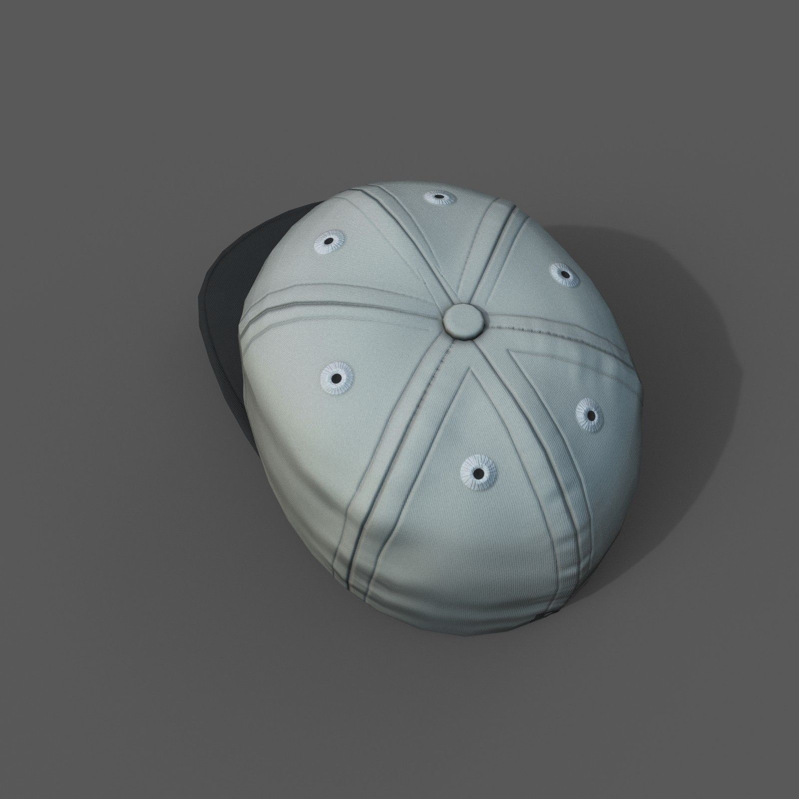 Cap human scifi Generic sport 3d model low poly Low-poly 3D model_5