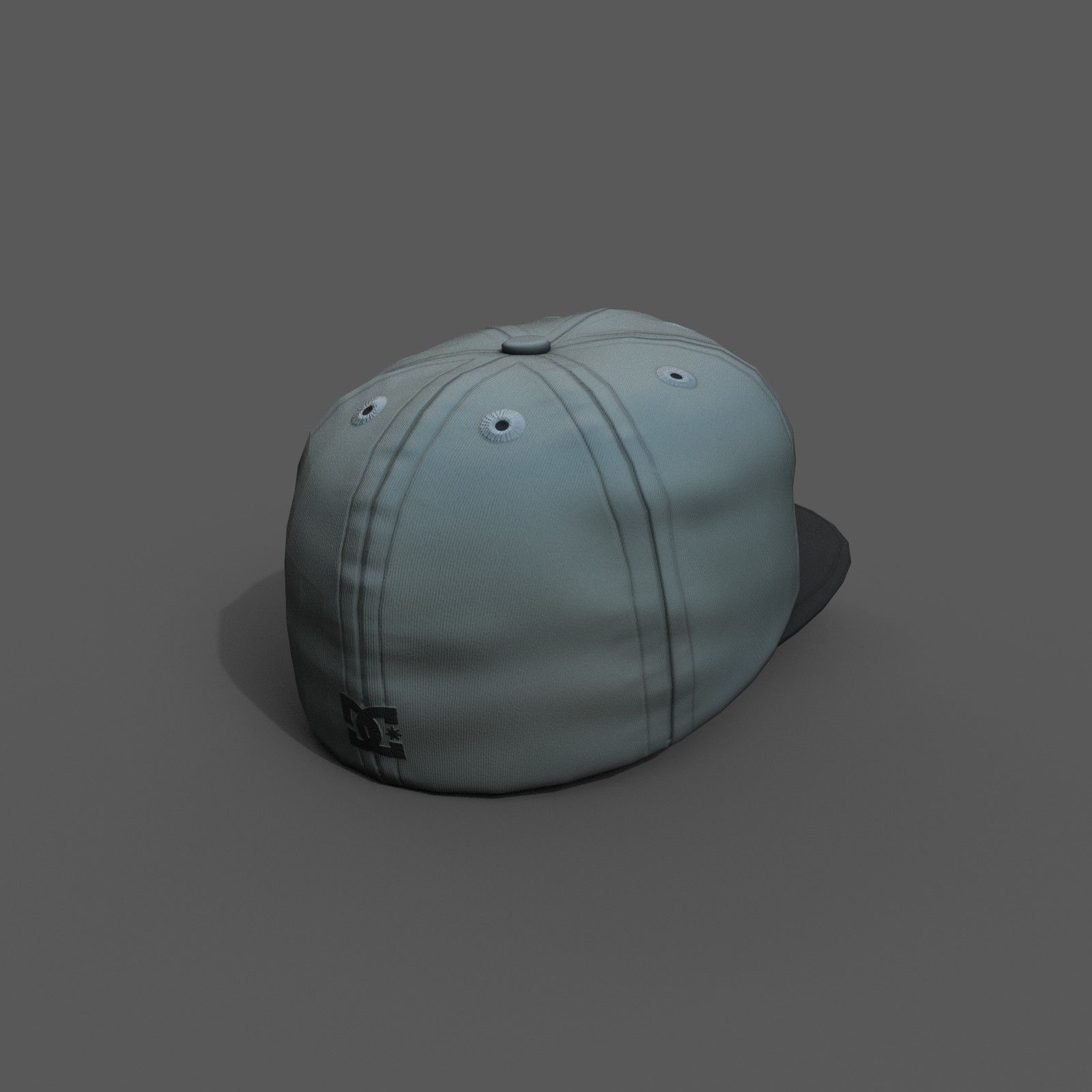 Cap human scifi Generic sport 3d model low poly Low-poly 3D model_3