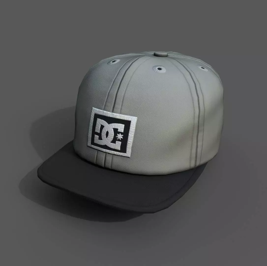 Cap human scifi Generic sport 3d model low poly Low-poly 3D model_0