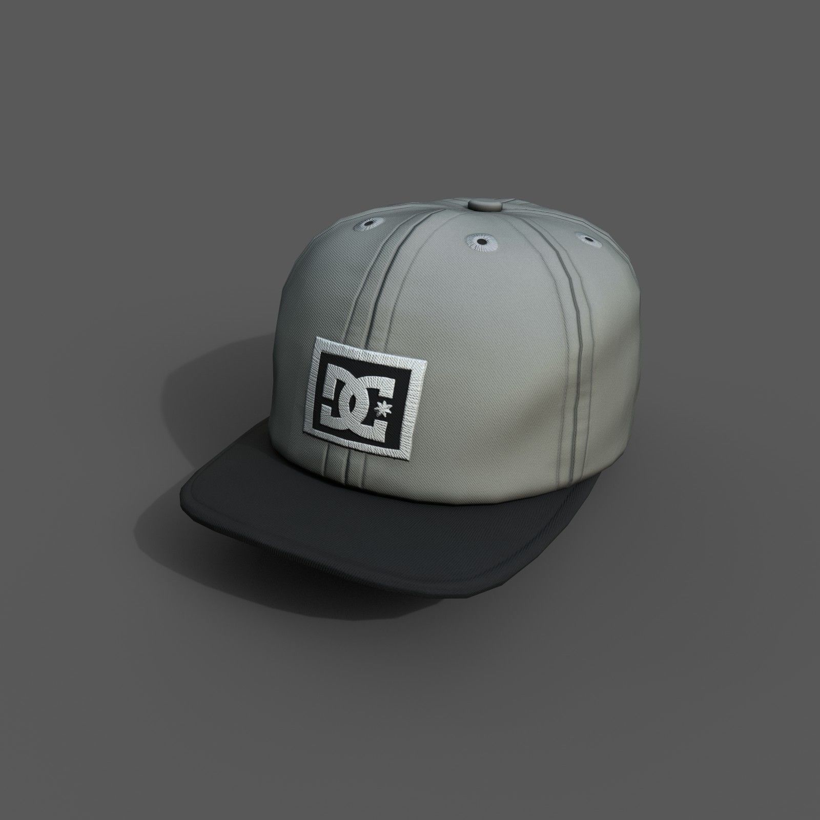 Cap human scifi Generic sport 3d model low poly Low-poly 3D model_4