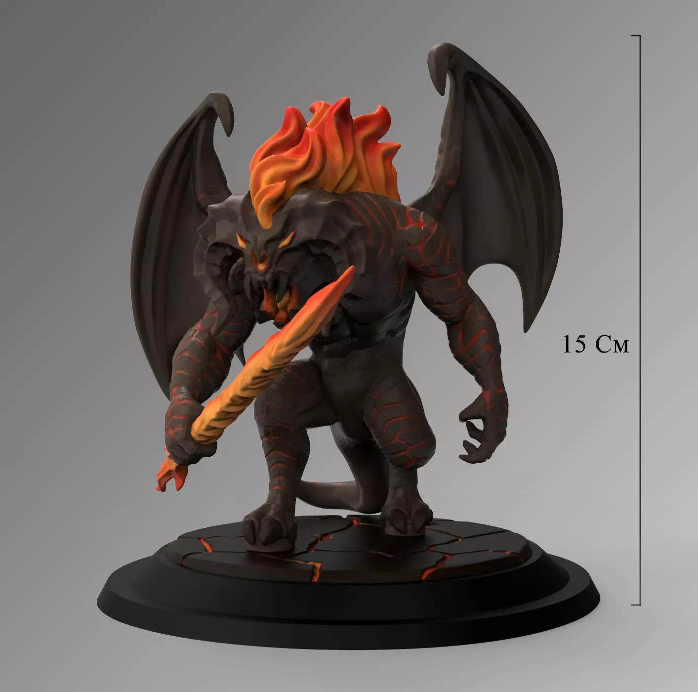 Balrog Stylized 3D Print Model 3D print model_0