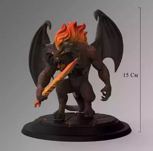 Balrog Stylized 3D Print Model 3D print model