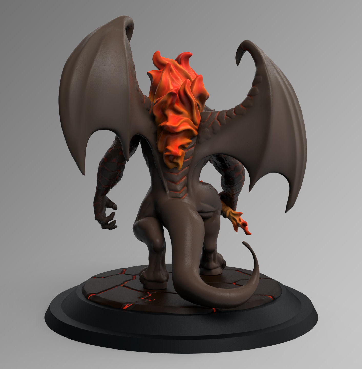 Balrog Stylized 3D Print Model 3D print model_4