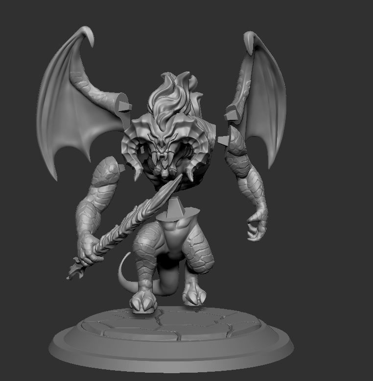 Balrog Stylized 3D Print Model 3D print model_7