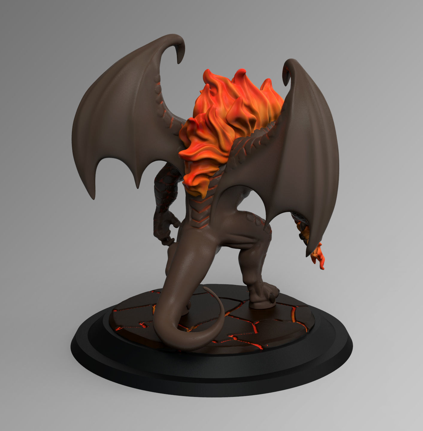 Balrog Stylized 3D Print Model 3D print model_3