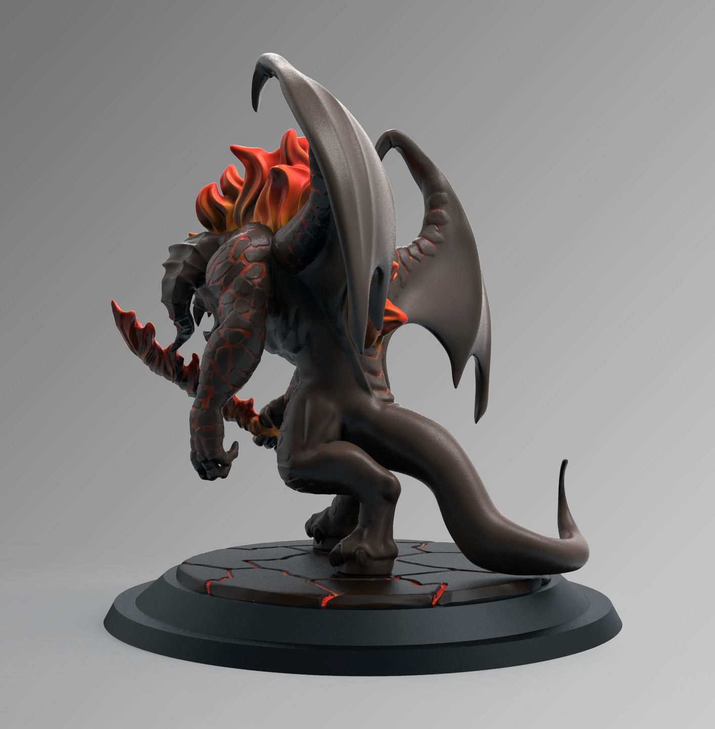 Balrog Stylized 3D Print Model 3D print model_5